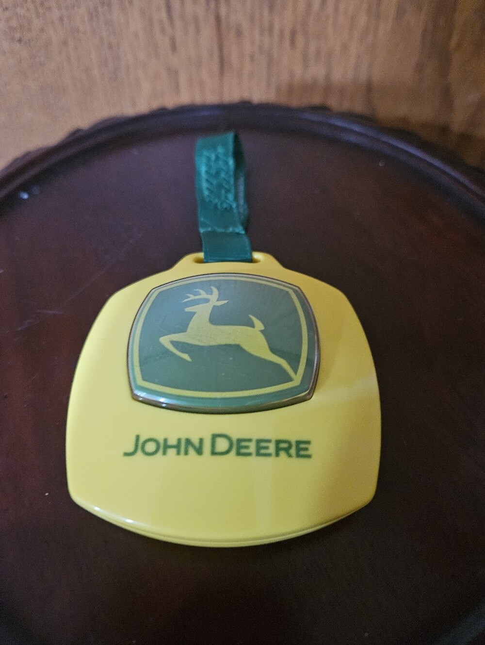 John Deere Green and Yellow Logo Hanging Noise Maker